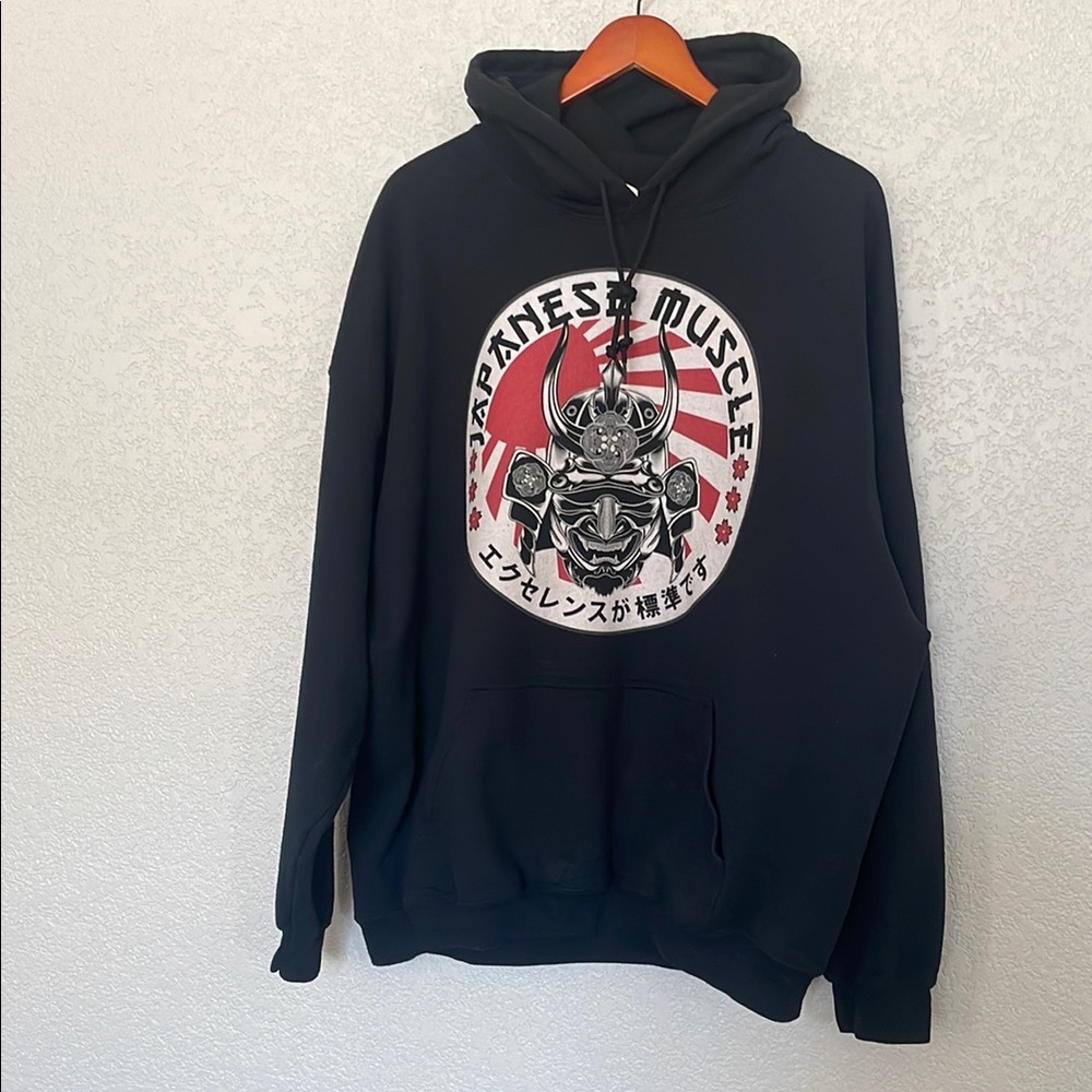 Black Graphic Hoodie